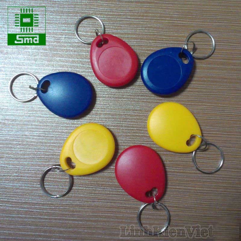 Thẻ RFID 125KHz loại thẻ trắng,tròn (ghi đọc nhiều lần)
