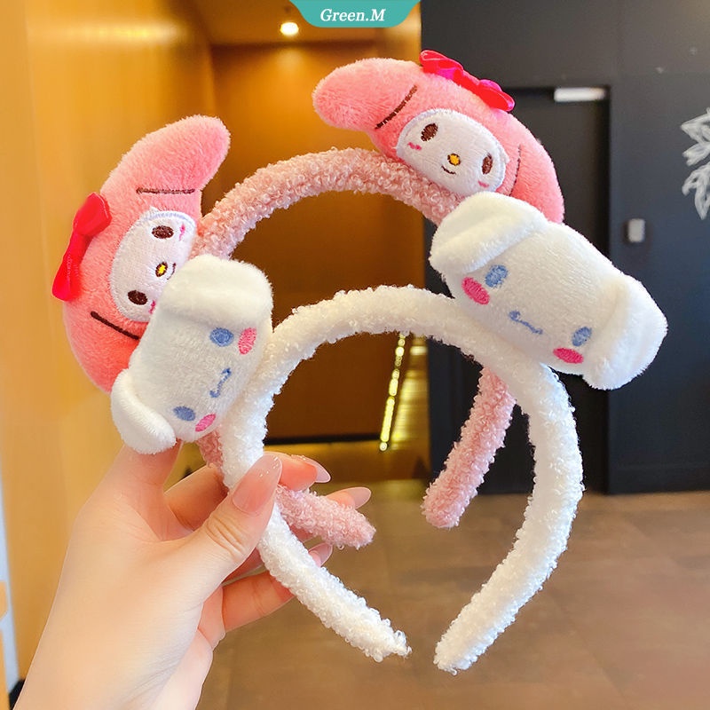 SANRIO Băng Đô Hình Chú Chó Cinnamon Nhồi Bông Dễ Thương Dùng Làm Quà Tặng Cho Bạn Gái