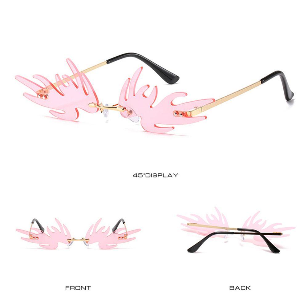 Kính Mát Gọng Kim Loại Hình Đôi Cánh Thiên Thần Hóa Trang