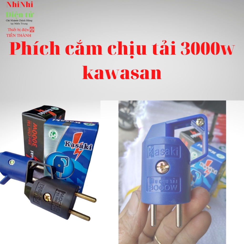 [Công suất cao] Phích cắm Điện công suất Lớn Kasaki - Chịu tải lên đến 3000W-Hàng Chính Hãng-nhinhi_dientu