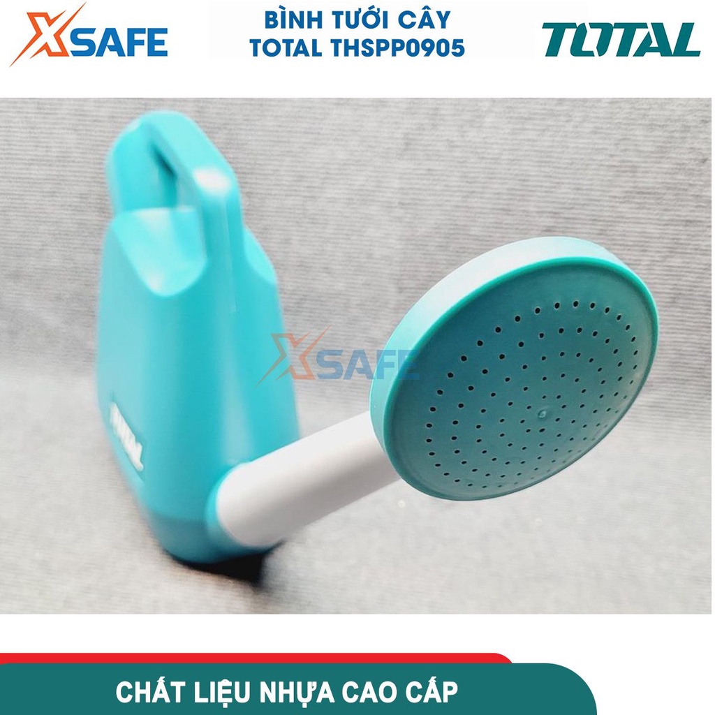 Bình tưới cây 9 lít TOTAL THSPP0905 bình nhựa chắc chắn, trọng lượng 0.7kg dùng tưới cây cảnh, làm vườn - chính hãng