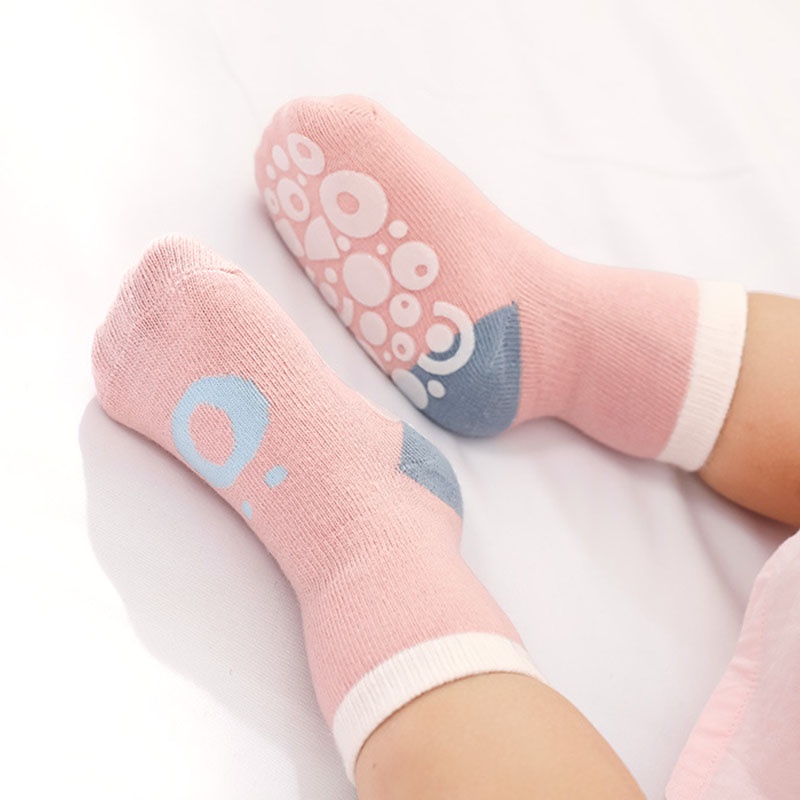 Vớ Cotton Mềm Co Giãn Chống Trượt In Họa Tiết Hoạt Hình Dễ Thương Cho Bé