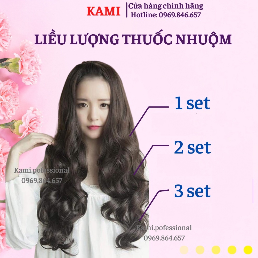 Thuốc Nhuộm Tóc Màu Nâu ôliu tặng kèm trợ nhuộm và phục hồi tảo biển