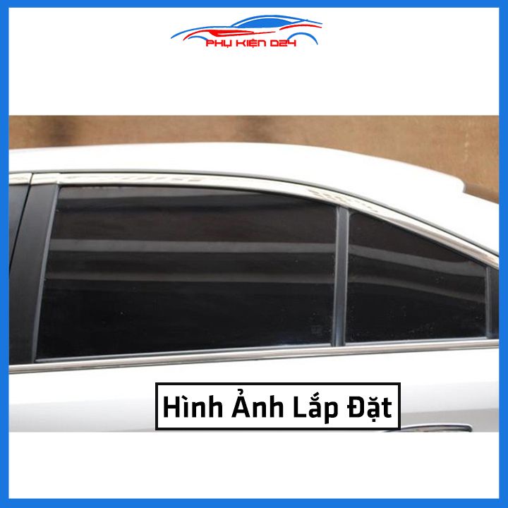 Bộ nẹp viền chân kính inox Toyota Wigo