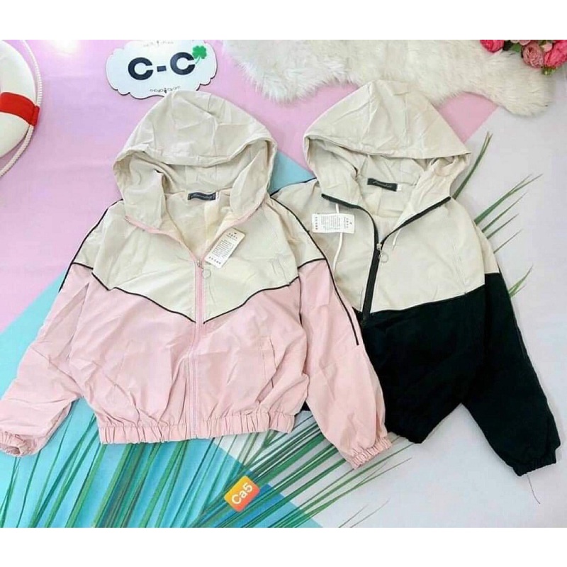 Áo Khoác Dù Nhẹ Nữ Phối Màu Viền Gân sọc Siêu Đẹp HM99 - ĐĂNG QUANG FASHION