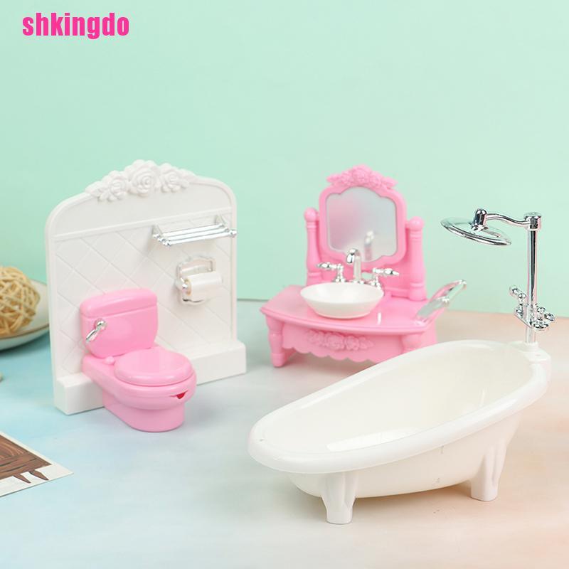 Bồn tắm/ Bồn cầu/ Bồn rửa mặt mô hình đồ chơi cho trẻ em (có bán lẻ)