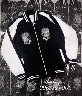 ☀️Áo Khoác Dù Bomber Rồng (Hình thật)