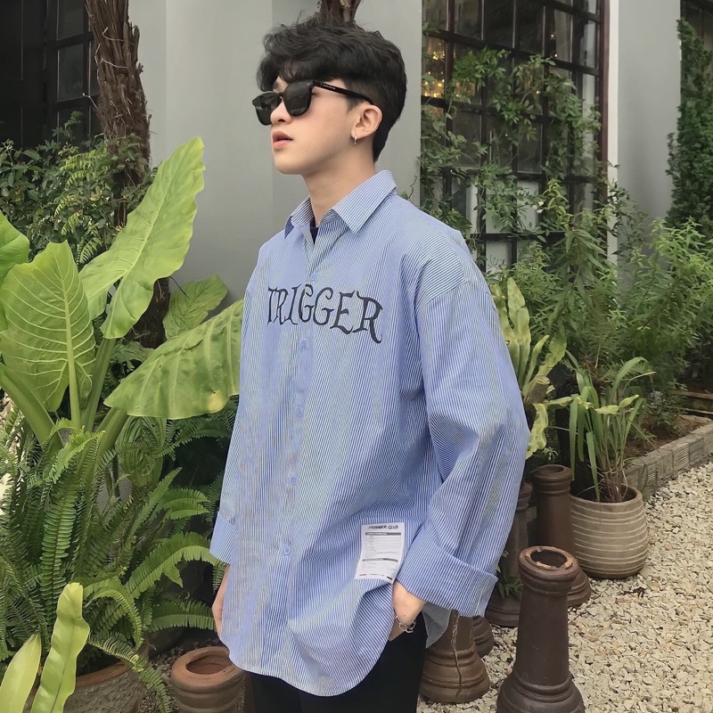 Áo sơ mi sọc TRIGGER SHIRT