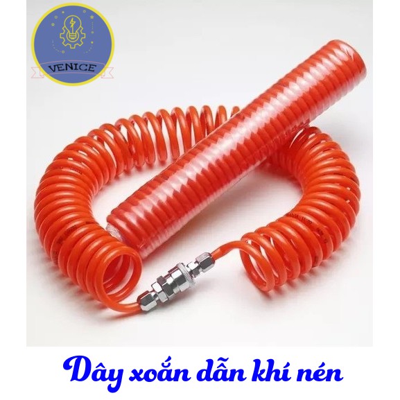 Dây xoắn dẫn khí nén - Dây hơi xoắn các loại: 6m - 9m - 12m - 15m