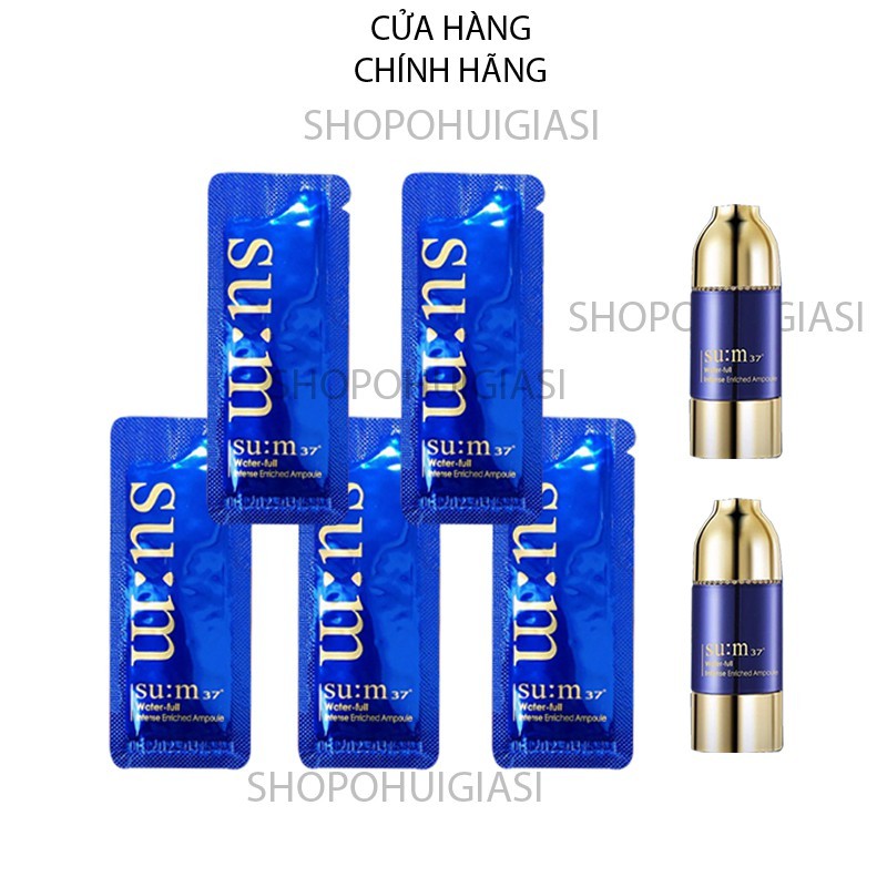 Tinh chất vàng sum 37 xanh đậm đặc siêu cấp nước tái tạo da Intense Ampoule Sum37 1ml.