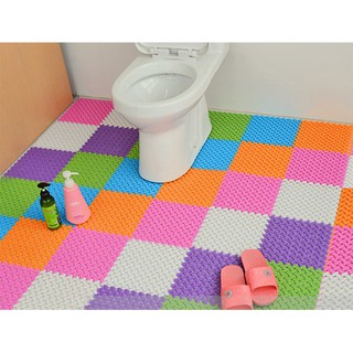 Thảm Nhựa Dày Họa Tiết Đan Chéo Lót Sàn Sạch Sẽ Tiện Lợi 25x25cm