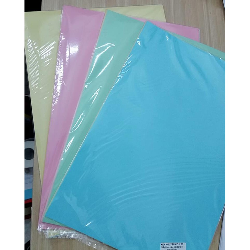 Giấy Fond màu A4-72gsm và 82gsm