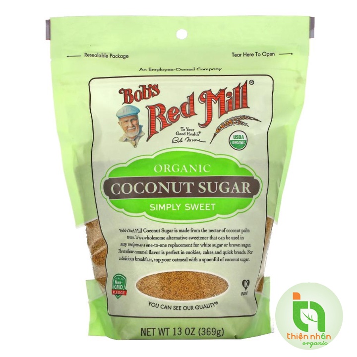 Đường dừa hữu cơ Bob's Red Mill 369g Organic Coconut Sugar