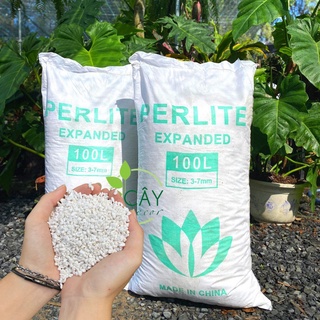Đá Perlite 3-7mm [BAO 100L] CHẤT LƯỢNG, nhẹ, tơi xốp, thoáng khí hỗ trợ tốt cho cây trồng.