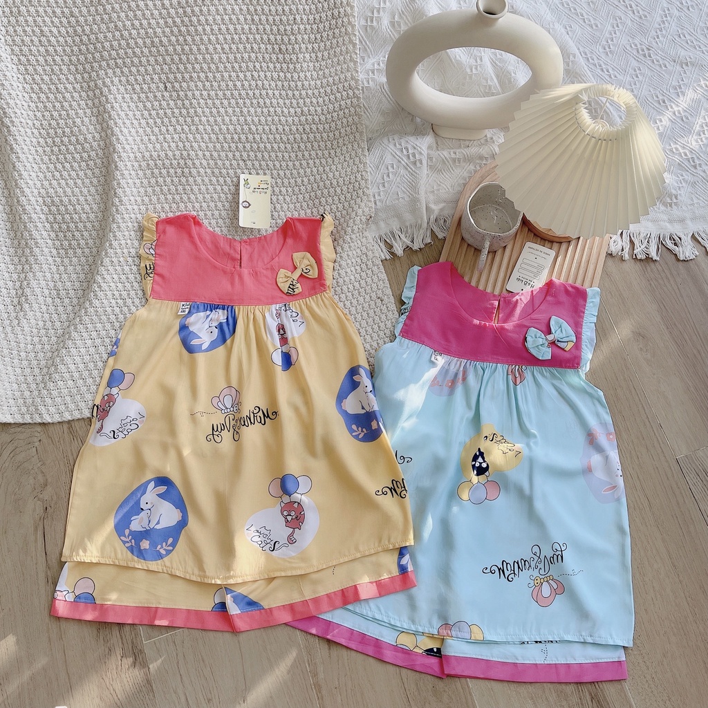 Bộ lanh lụa đẹp bé gái size đại từ 24kg-45kg❤️ ❤️Bộ tole 2 da hàng thiết kế chất mềm mịn,ít nhăn, thấm mồ hôi tốt