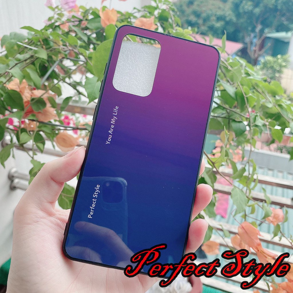 Ốp lưng phủ bóng cầu vồng Oppo A16 A16k A95 A55 Reno 8