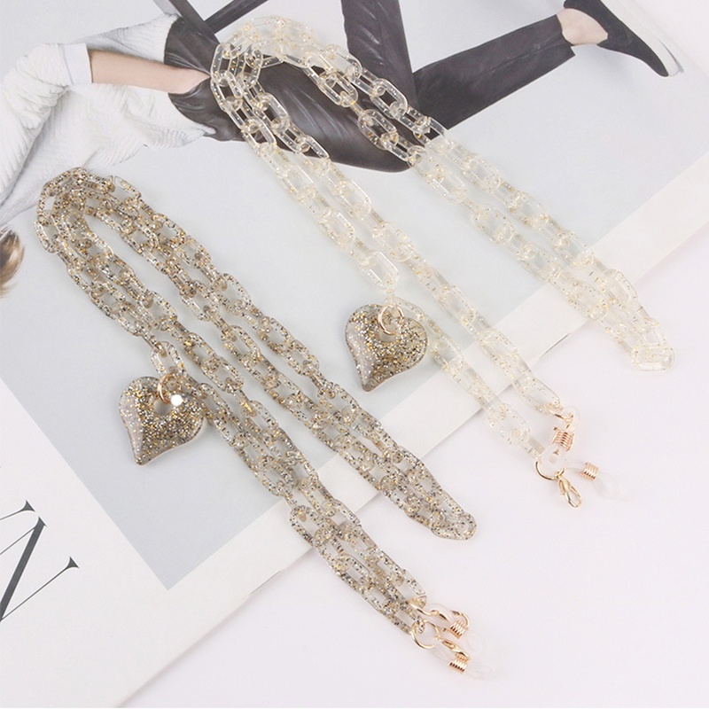 Thời Trang Dây Đeo Kính Chống Thất Lạc Hình Trái Tim
