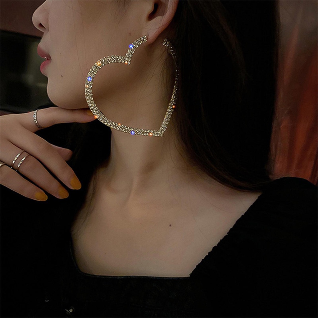 Khuyên Tai Hình Trái Tim Lớn 1 Cái Cho Tiệc Cưới