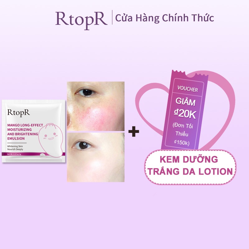 Sữa Dưỡng Da Mặt RtopR Chiết Xuất Xoài Dưỡng Ẩm Chống Lão Hóa Nếp Nhăn Làm Trắng Và Săn Chắc Da Chất Lượng Cao Lotion 2g