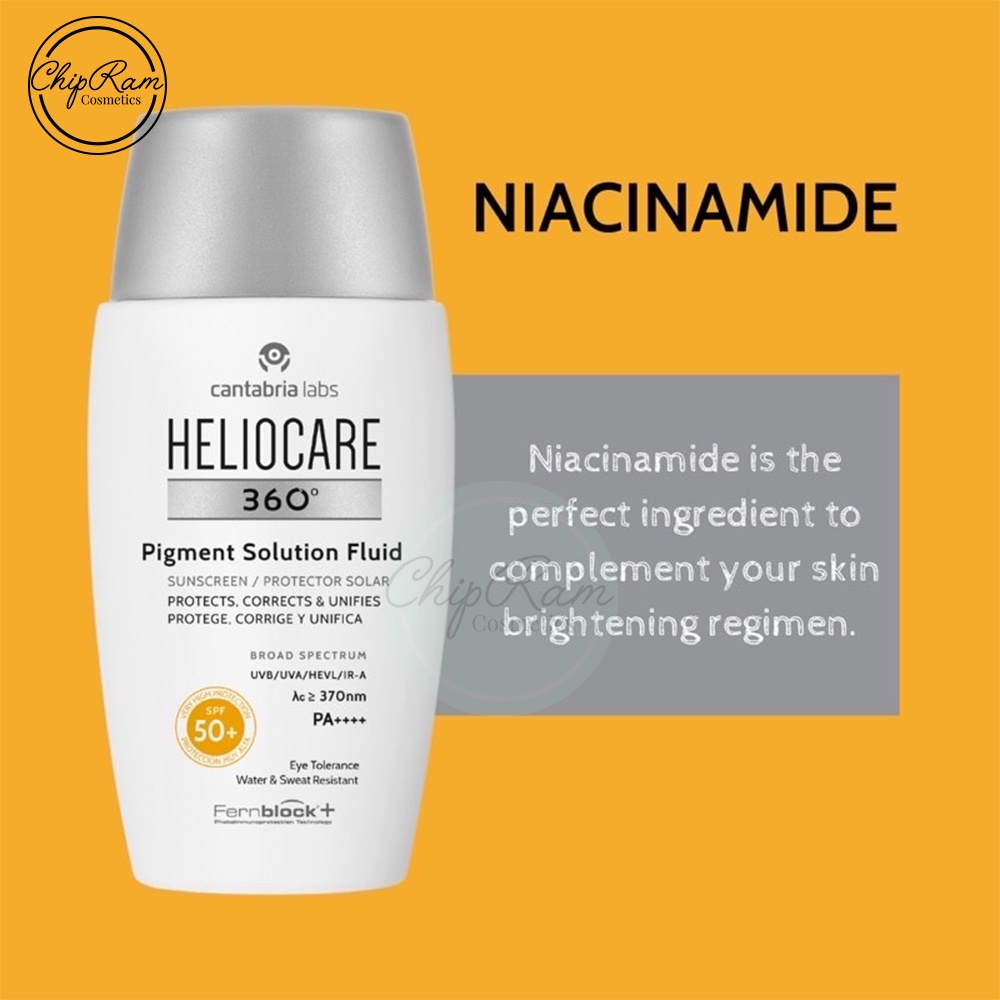 Kem chống nắng Heliocare 360 Pigment Solution Fluid 50ml giảm đốm nâu