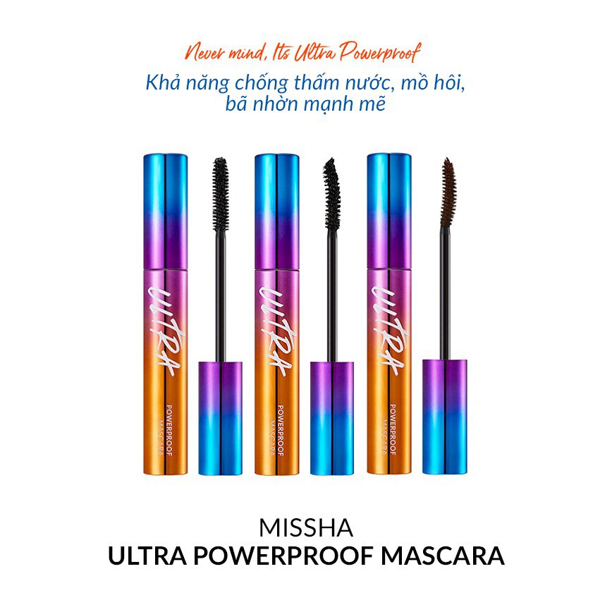 Mascara chống trôi, chống nước Ultra PowerProof Missha