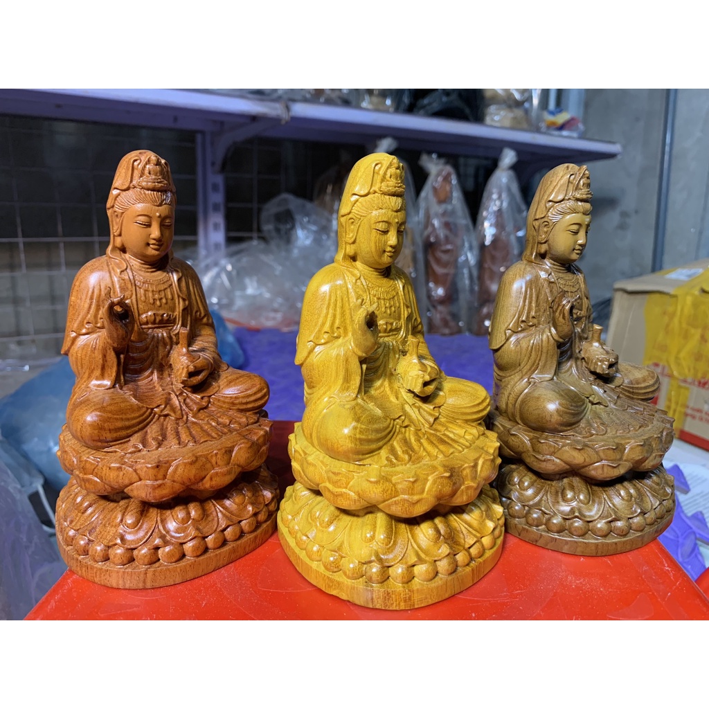 Tượng Phật Quan Âm Bồ Tát, Mẹ Quan Âm Phật Bà, KT: cao15x9x9