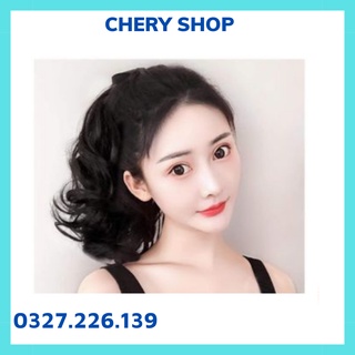 Tóc giả nữ cột 💄FREESHIP💄Tóc giả cột ngắn 25cm c25