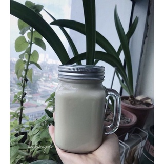 Cốc thủy tinh có nắp có quai 480ml 1 chiếc