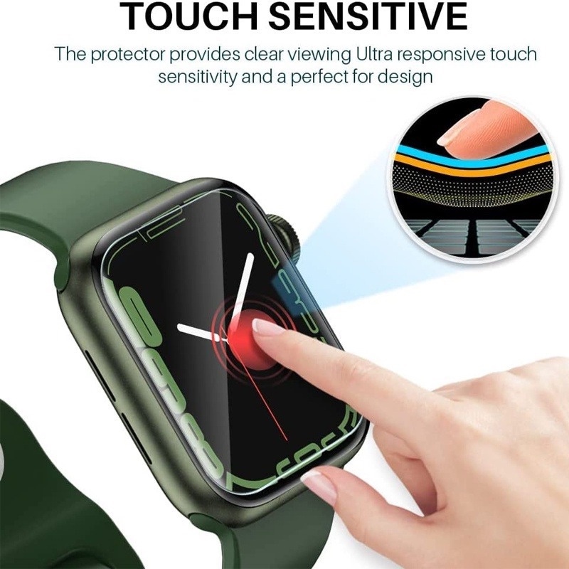 Kính Cường Lực Trong Suốt Bảo Vệ Màn Hình Đồng Hồ Thông Minh Apple Watch Ultra 8 7 6 SE 5 4 45MM 41MM 40MM 44MM 3 2 1 38MM 42MM