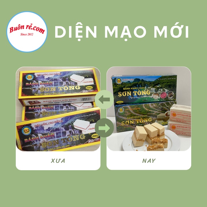 Hộp 5 Phong Bánh Khảo CHAY Sơn Tòng - Nhân lạc thơm ngon đậm đà đặc sản Cao bằng Br 00025
