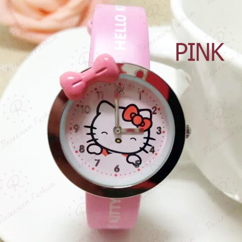 Đồng hồ Hello Kitty dây da dành cho bé gái