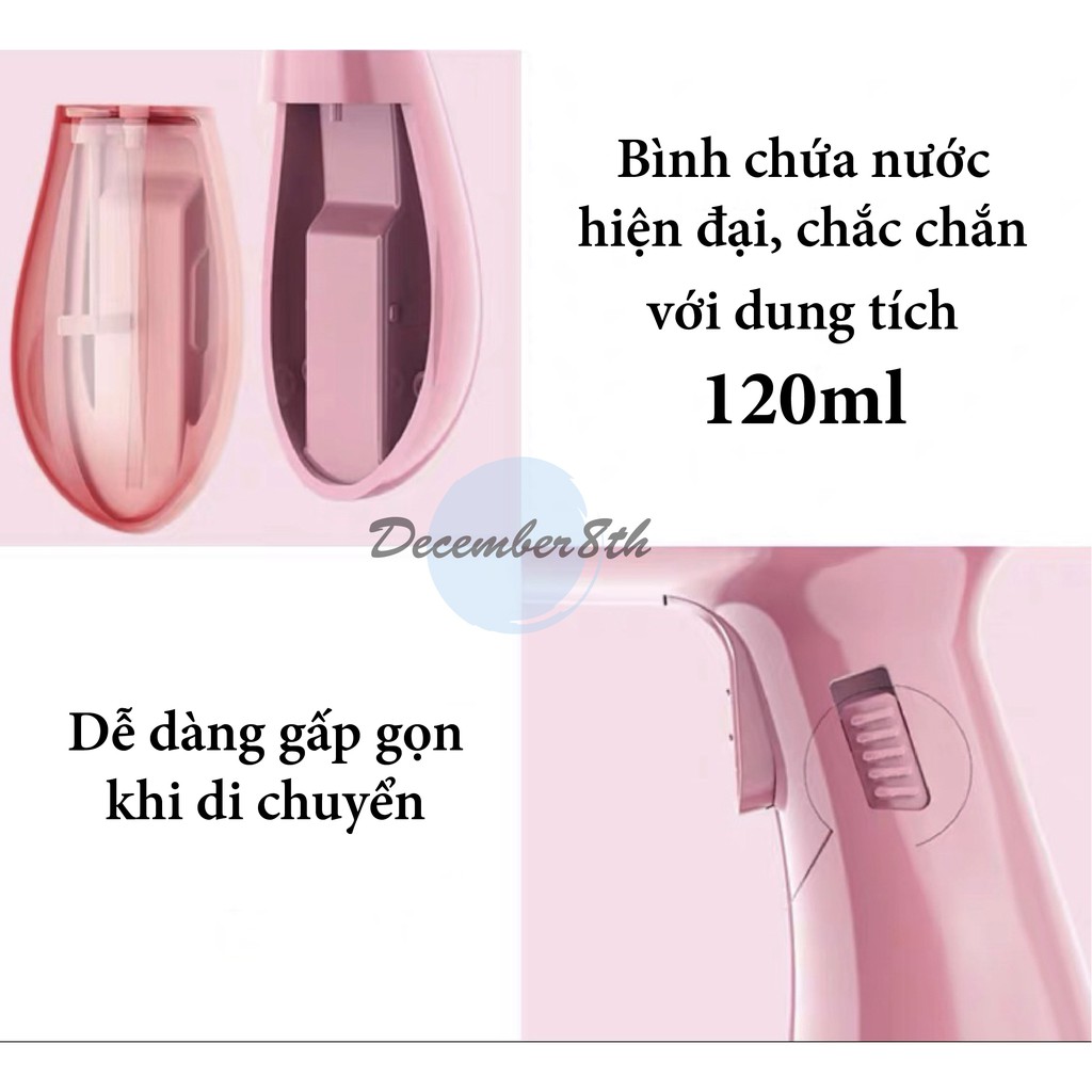 Có Sẵn - Bàn Là Hơi Nước Cầm Tay Royalstar Gấp Được Chính Hãng