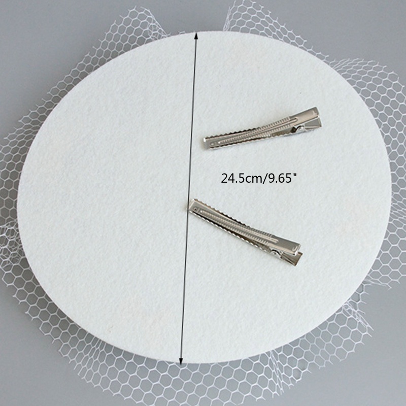 Mũ Lưới Thắt Nơ Phối Mạng Che Mặt Thời Trang Cho Nữ