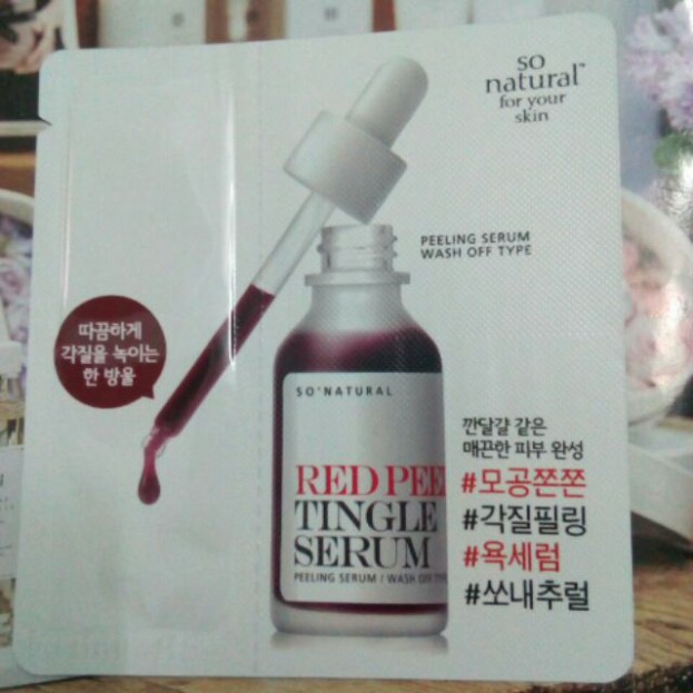 free ship Sample serum thay da Sinh Học Không Bong Tróc So Natural Tặng Nước Hoa