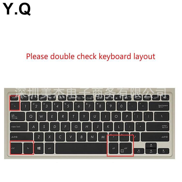 Tấm lót bảo vệ bàn phím máy tính bằng silicon siêu mỏng D.F.Or 14 Inch Asus Vivobook Flip 14 Tp410Ua