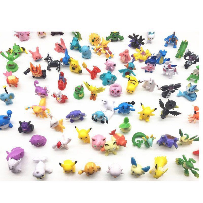 24Pcs/Set Tomy Pokemon Figures Model Collection 2-3cm Pokémon Pikachu Anime Figure Toys Child Birthday Gift