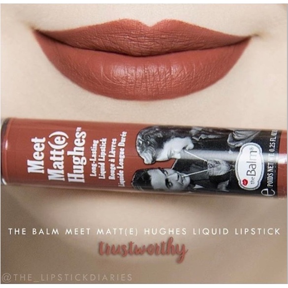(Full Box) Son The Balm Meet Matte Hughes Lip Color - trustworthy