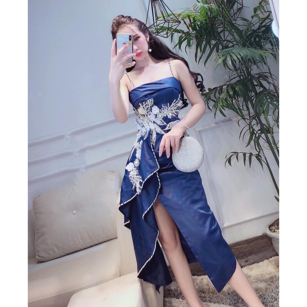 ẢNH THẬT 1000%  ! Đầm  2 TẦNG ĐÍNH HOA THÊU ĐÁ, NGỌC (ảnh thật )