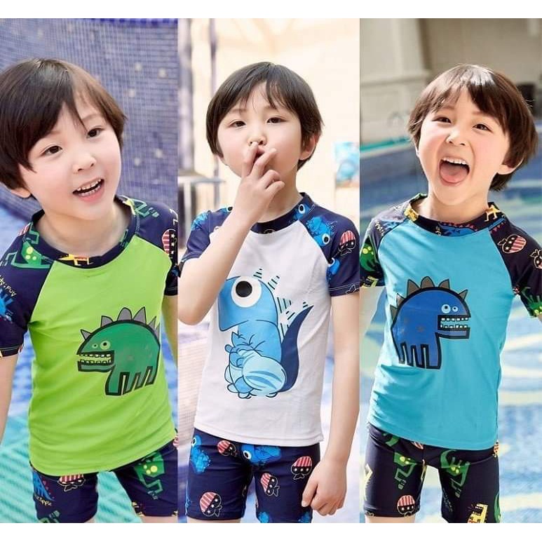 Bộ bơi kèm mũ cho bé trai