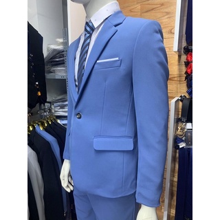 Bộ vest nam,Bộ comle nam, suit nam, vét nam hàn quốc màu xanh coban đẹp, giá rẻ, lên form lên dáng đẹp, chuẩn form