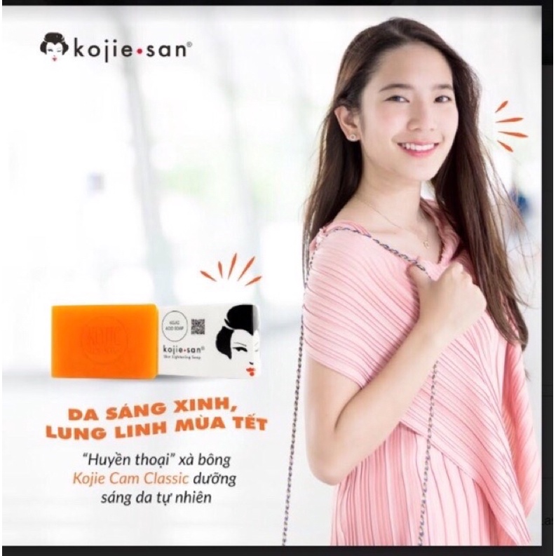 Kojiesan Skin Lightening Soap Trắng da MUA TẶNG KÈM TÚI LƯỚI TẠO BỌT