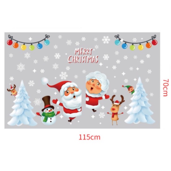 Decal Trang Trí Noel - Giáng sinh vòng hoa và những người bạn | BigBuy360 - bigbuy360.vn