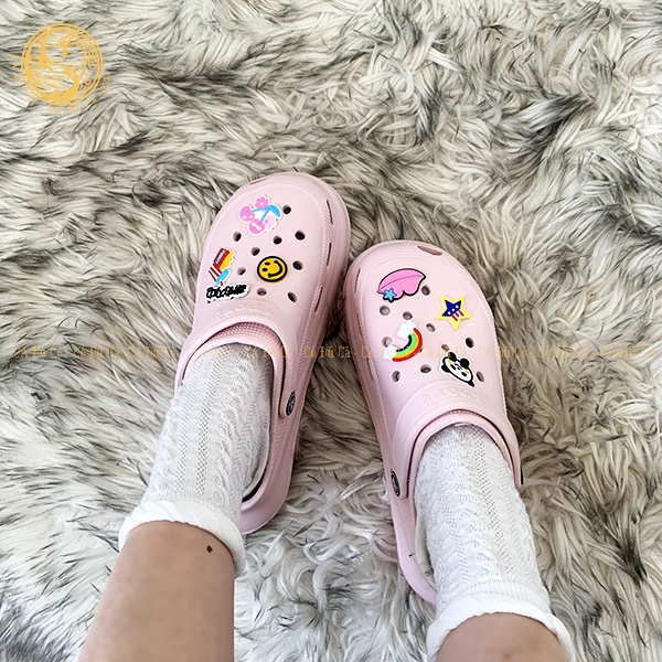 Sục Nữ Độn Đế 4,5cm Sục Crocs Nữ Độn Đế Thời Trang