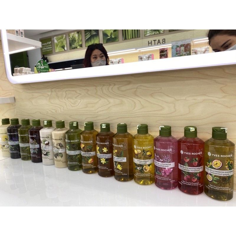 Gel tắm hương nước hoa dưỡng thể Yves Rocher 400ml ( Pháp ). Sản phẩm có tem nhập khẩu chính hãng Yves Rocher