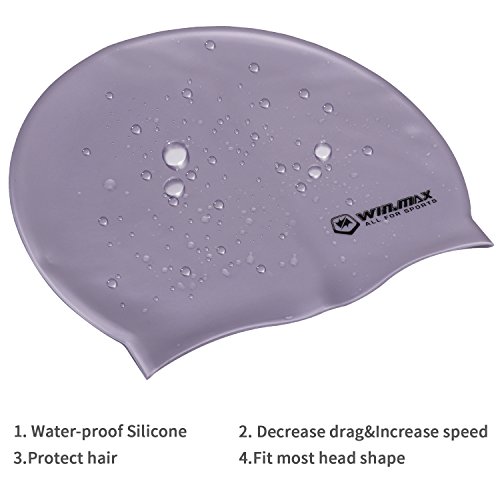 Mũ bơi WINMAX bằng silicon co giãn bền bỉ chuyên dụng cho nam và nữ