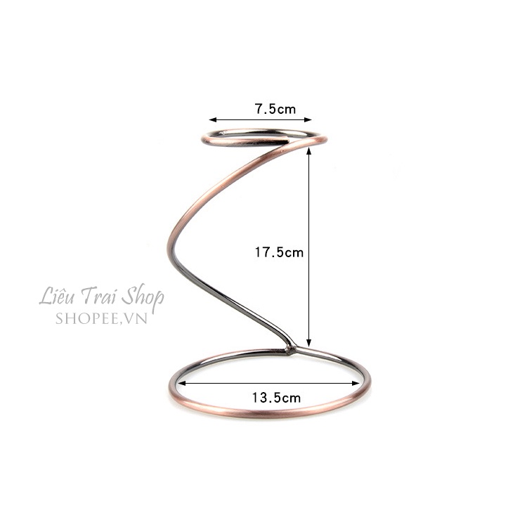 Giá đỡ phếu v60 pha cà phê lọc cafe kim loại xoắn ốc hình con rắn
