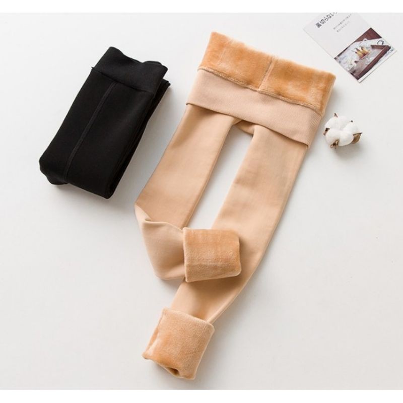 Quần tất lót lông dày ấm màu da | BigBuy360 - bigbuy360.vn