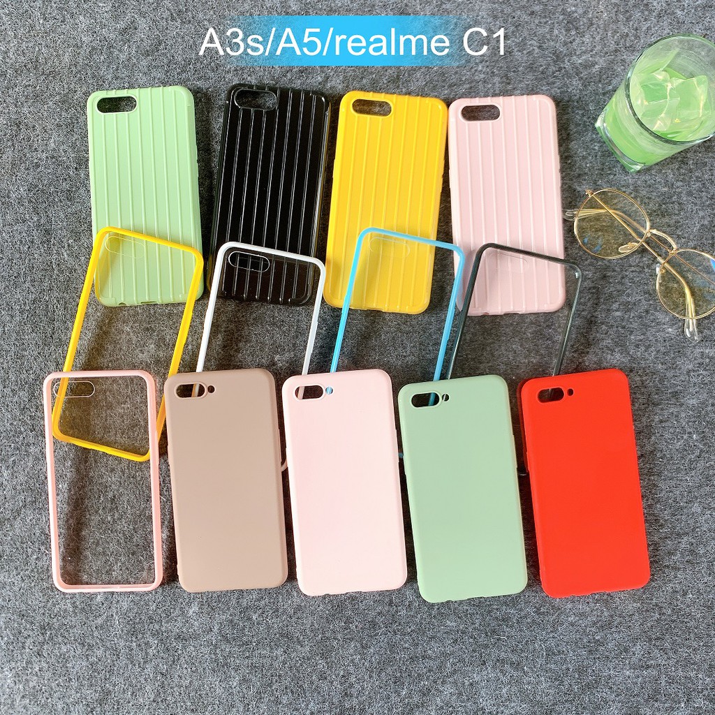 [Oppo A3S/A5/Realme C1] Ốp Lưng Điện Thoại Giá Rẻ Nhiều Màu