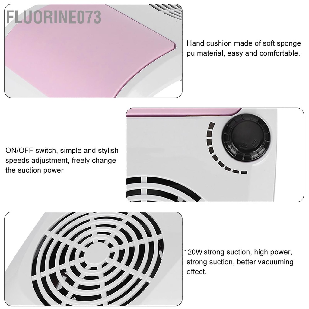[Hàng Sẵn] Máy hút bụi chuyên nghiệp 120W làm sạch cho nghệ thuật móng【Fluorine073】