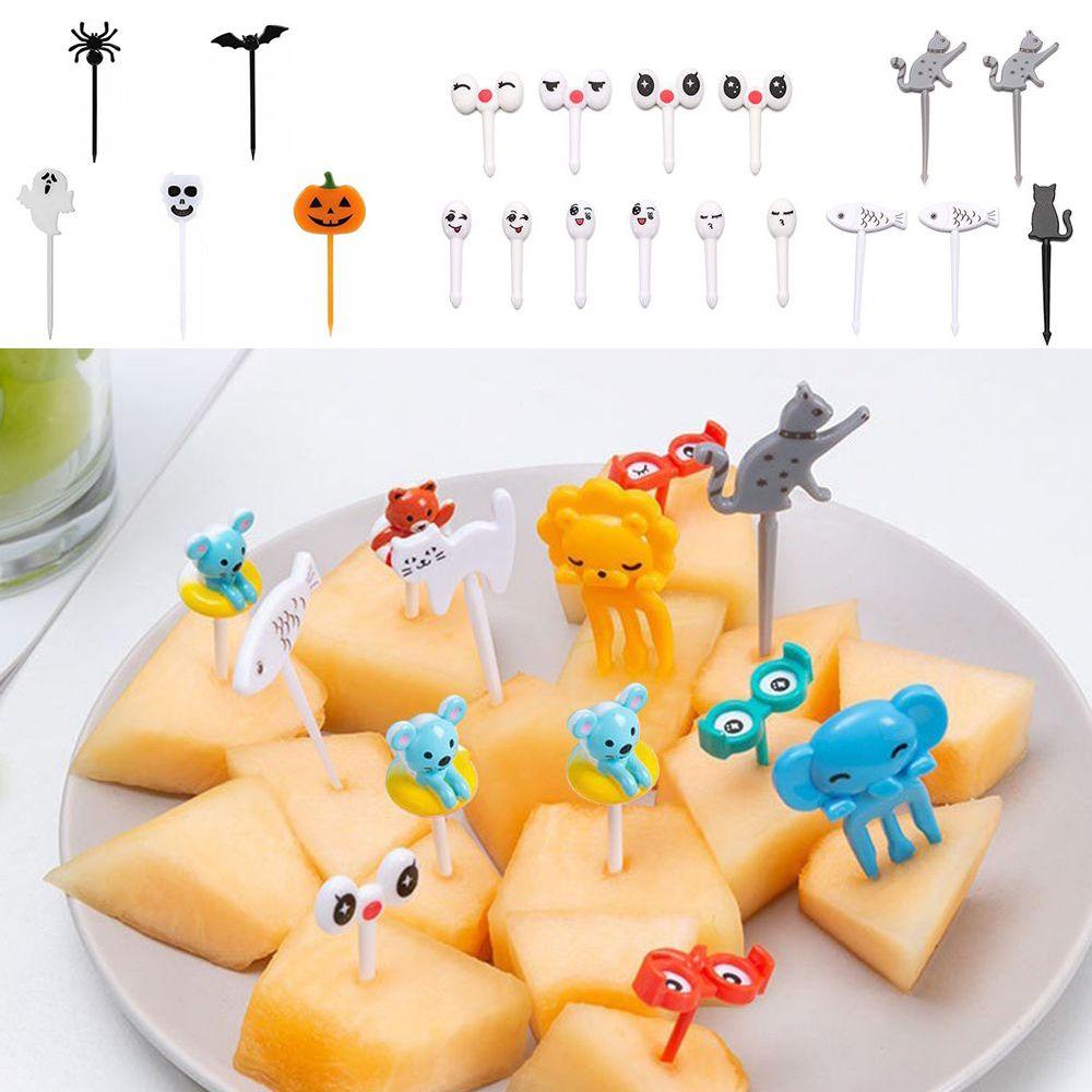 Nĩa Ăn Trái Cây Họa Tiết Hoạt Hình Mini DIY